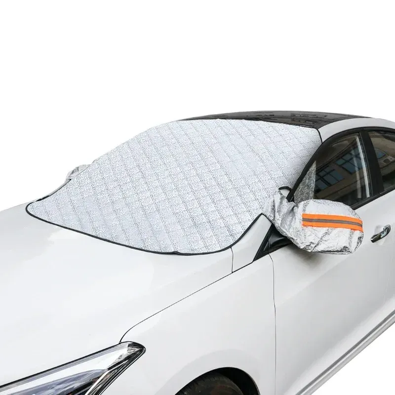 Pare-soleil magnétique pour pare-brise avant de voiture, protection étanche contre la neige 6