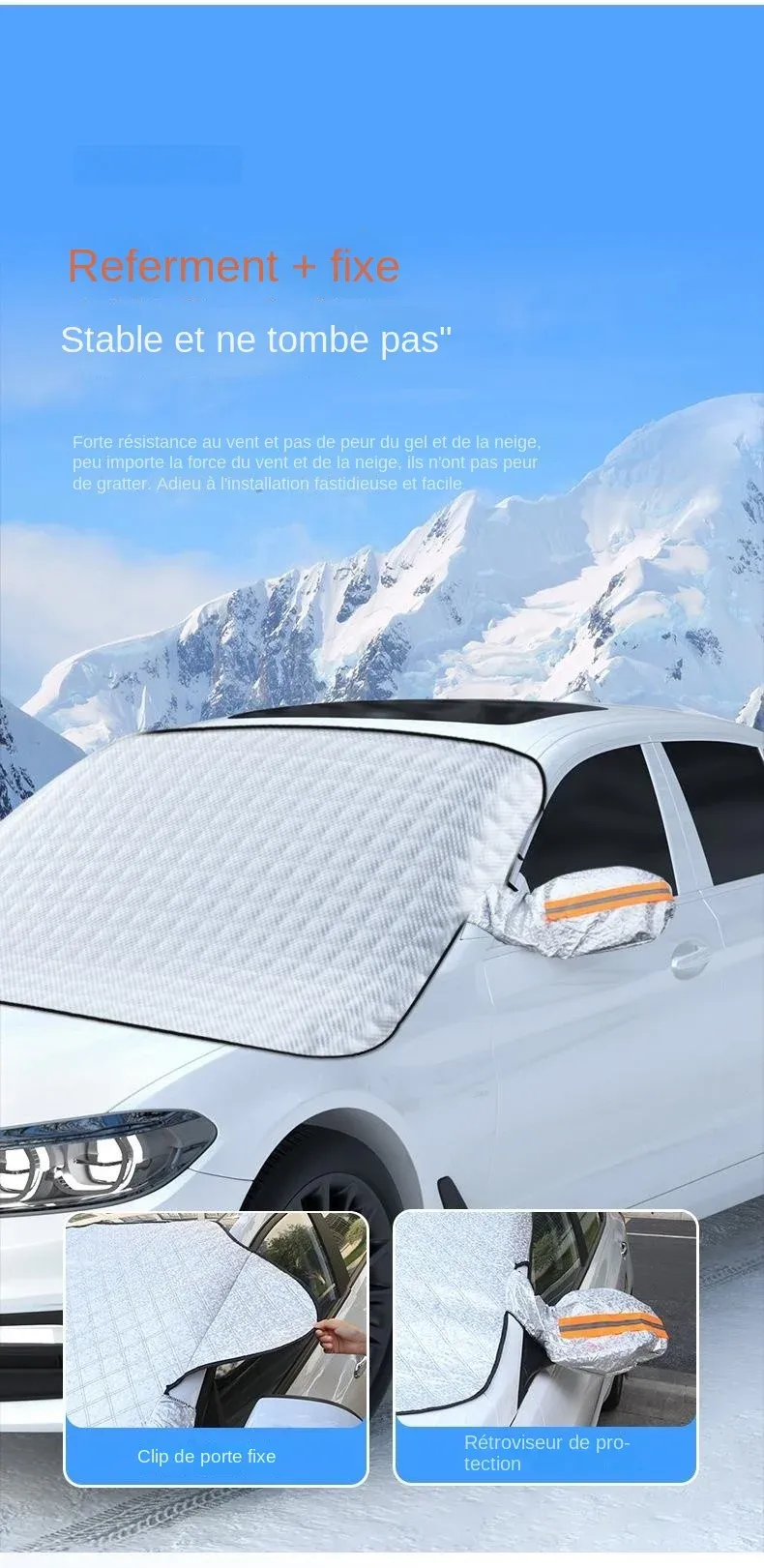 Protection anti-givre sur pare-brise