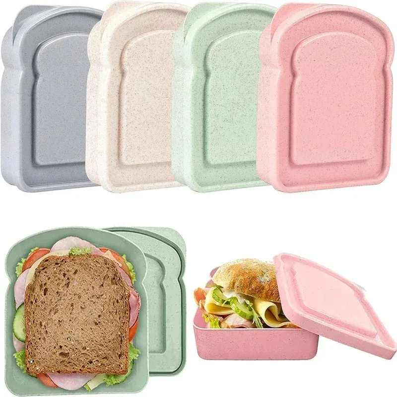 Boîte à sandwich élégante avec couvercle, vue d'ensemble