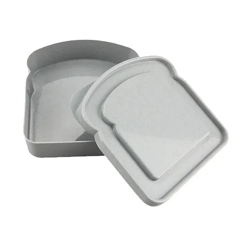 Lot de 4 boîtes à sandwich avec couvercle, contenants écologiques pour déjeuner et pique-nique, compatibles micro-ondes 11