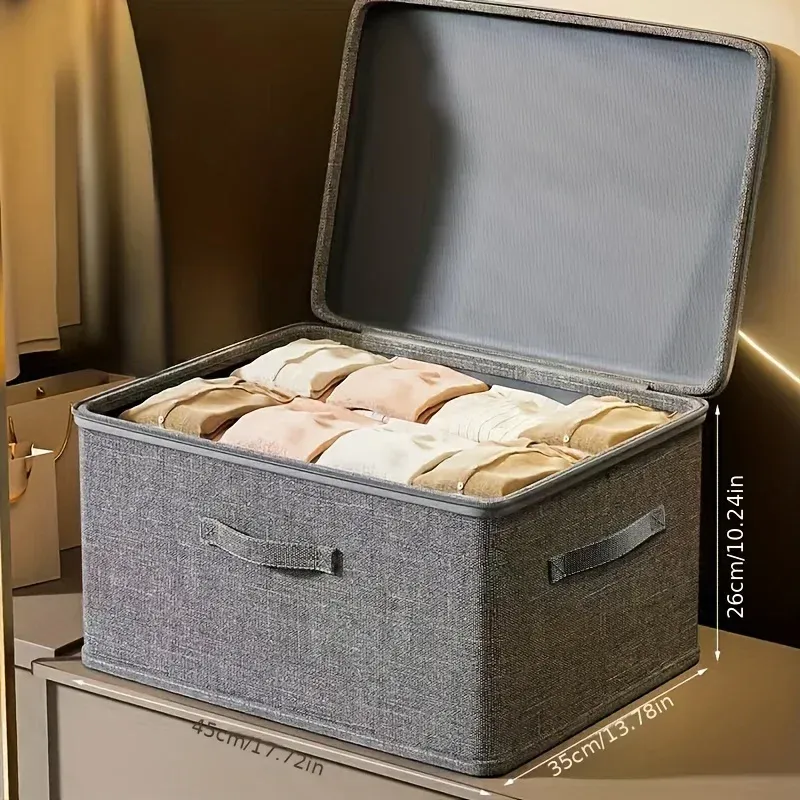 Boîtes de rangement empilables et étanches 2026, organisateurs polyvalents pour placard, chambre, cuisine, jouets, livres, vêtements, conteneur ménager 4