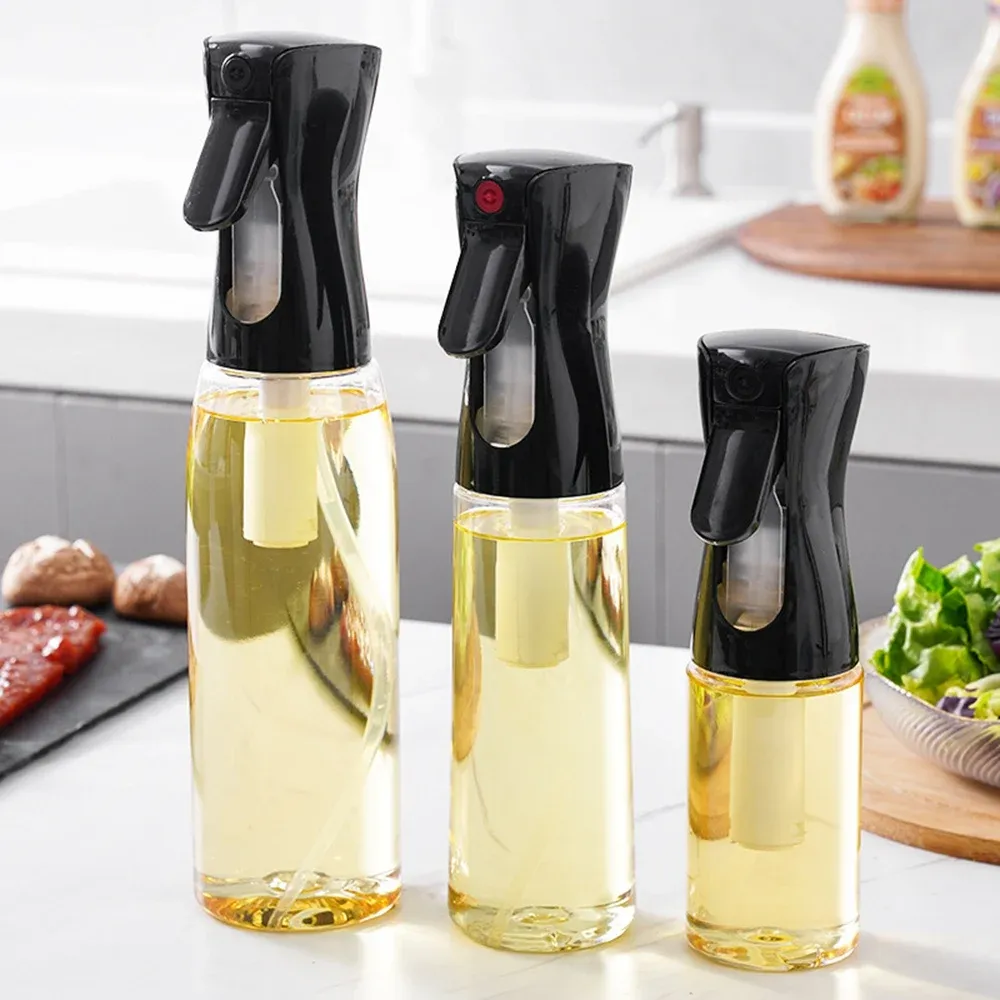 Bouteille vaporisateur d'huile 200 ml, 300 ml, 500 ml – Distributeur d'huile d'olive pour la cuisine, le camping et le barbecue, idéal pour la cuisson, le vinaigre et la sauce soja