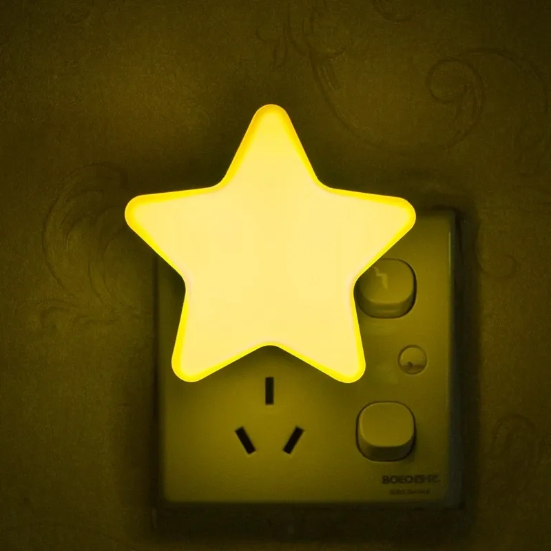 Veilleuse LED étoilée avec prise UE/US, lampe de nuit décorative pour chambre et chambre de bébé 10