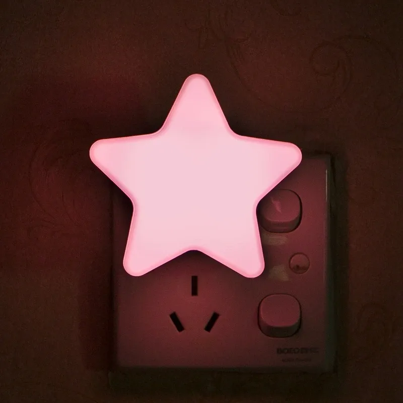 Veilleuse LED étoilée avec prise UE/US, lampe de nuit décorative pour chambre et chambre de bébé 8