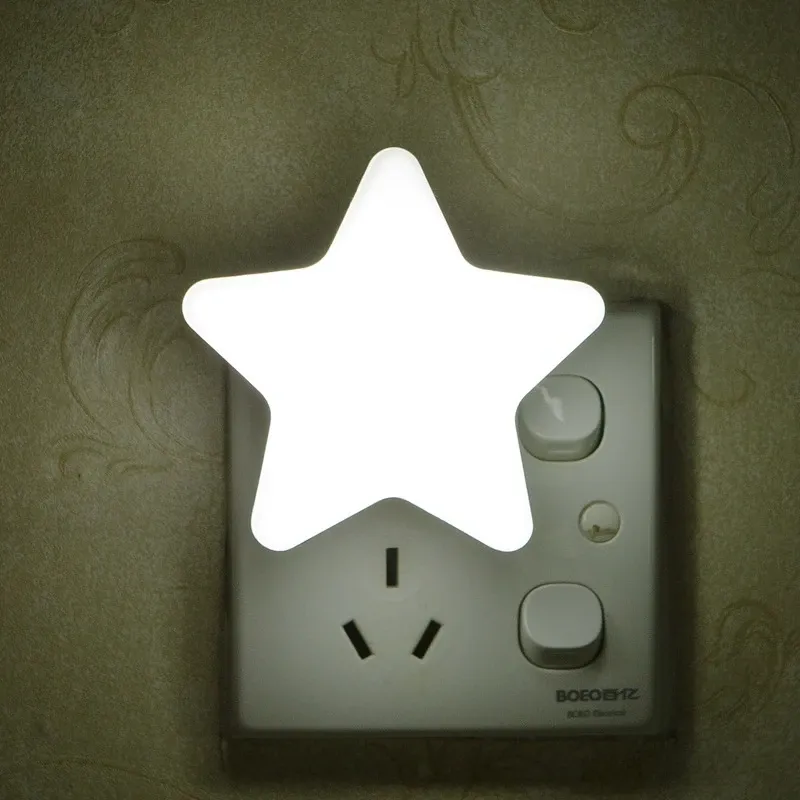 Veilleuse LED étoilée avec prise UE/US, lampe de nuit décorative pour chambre et chambre de bébé 7