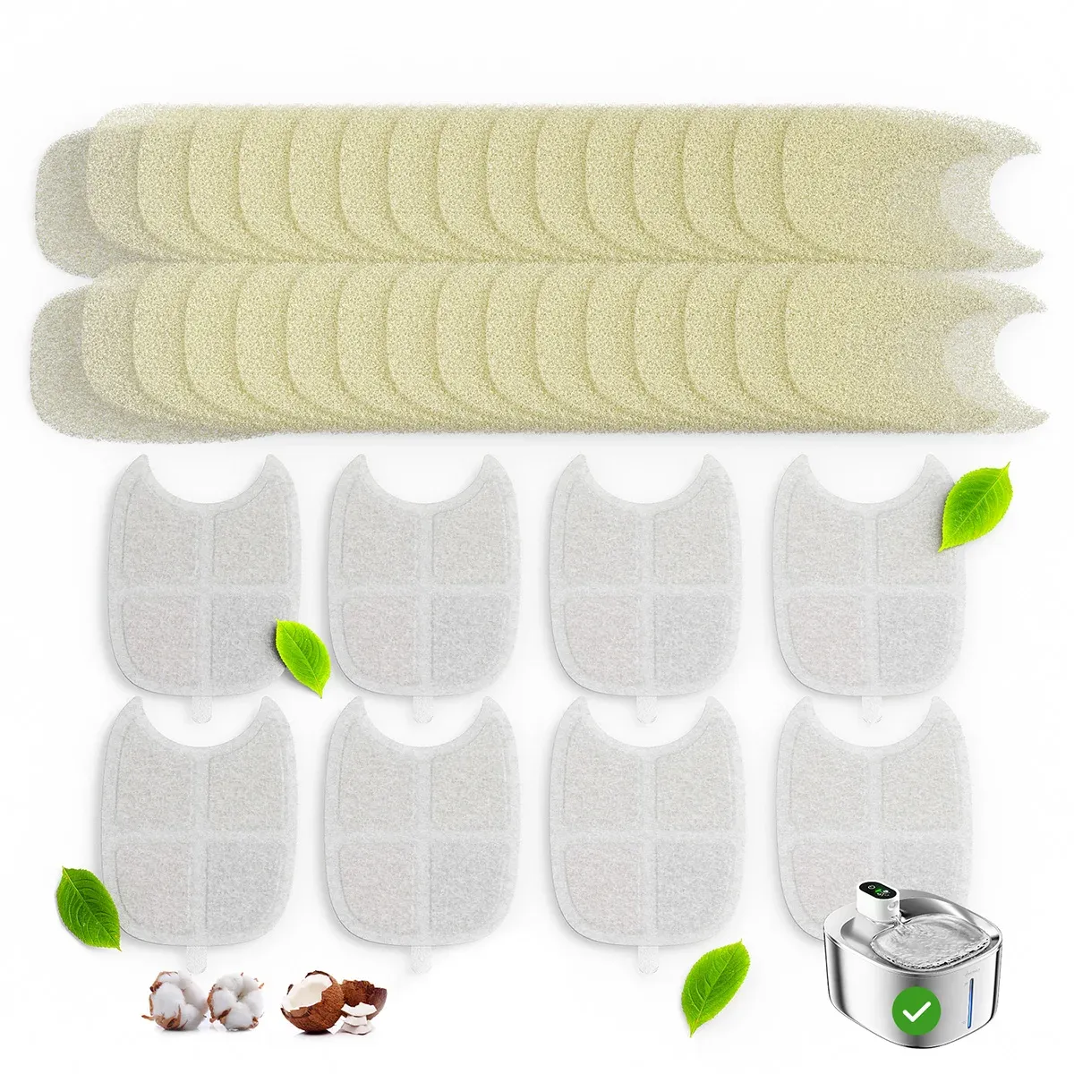 Filtres de remplacement pour distributeur d'eau en acier inoxydable APETDOLA à filtration 6 couches, lot de 8 – FS10PRO - Image 1