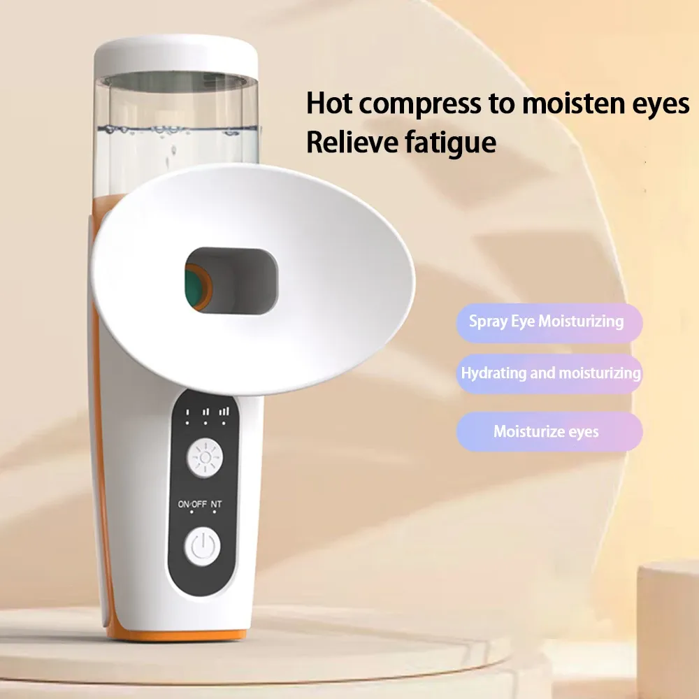 Thérapie oculaire à la vapeur pour les yeux secs, humidificateur portatif chauffant rechargeable 2