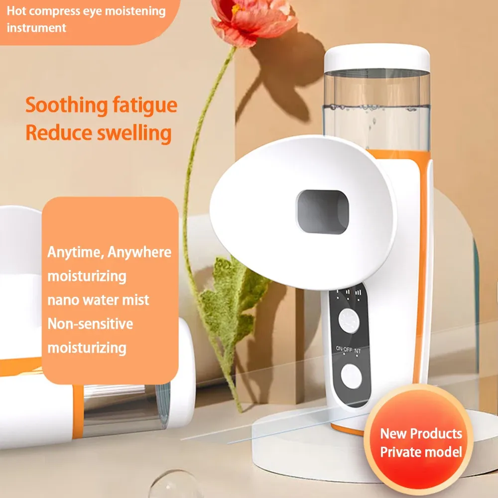 Thérapie oculaire à la vapeur pour les yeux secs, humidificateur portatif chauffant rechargeable - Image 1