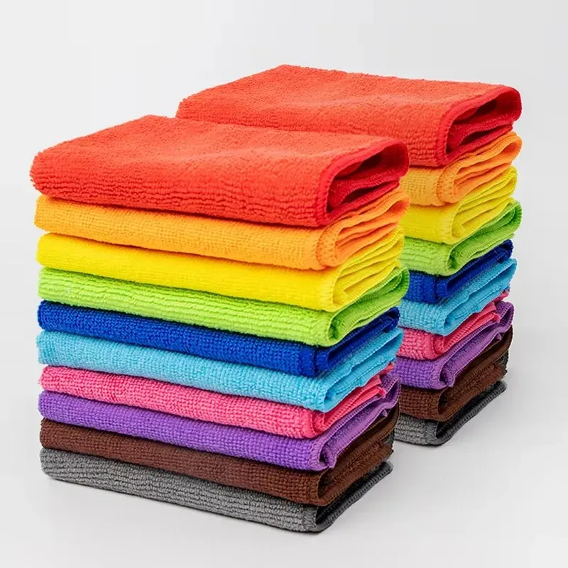 Chiffon de nettoyage en microfibre polyvalent pour cuisine, voiture et maison, lingettes réutilisables pour la vaisselle 2