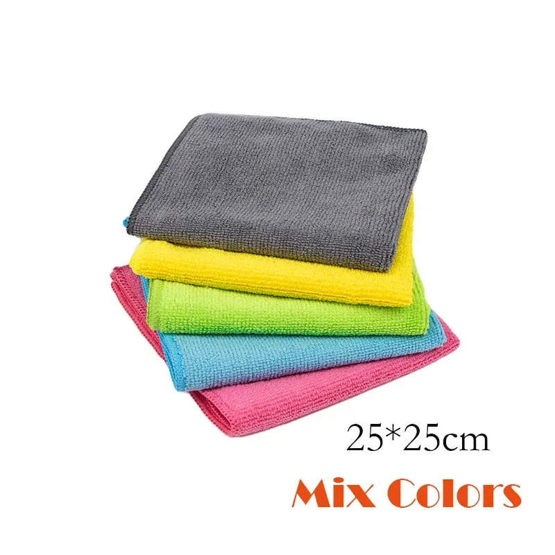 Chiffon de nettoyage en microfibre polyvalent pour cuisine, voiture et maison, lingettes réutilisables pour la vaisselle 11