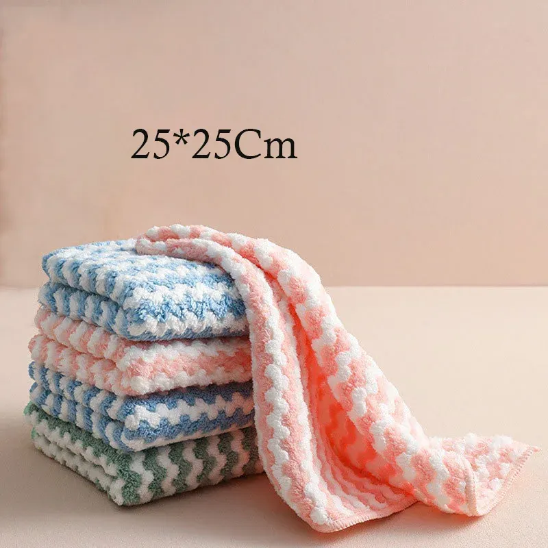 Chiffon de nettoyage en microfibre polyvalent pour cuisine, voiture et maison, lingettes réutilisables pour la vaisselle 12