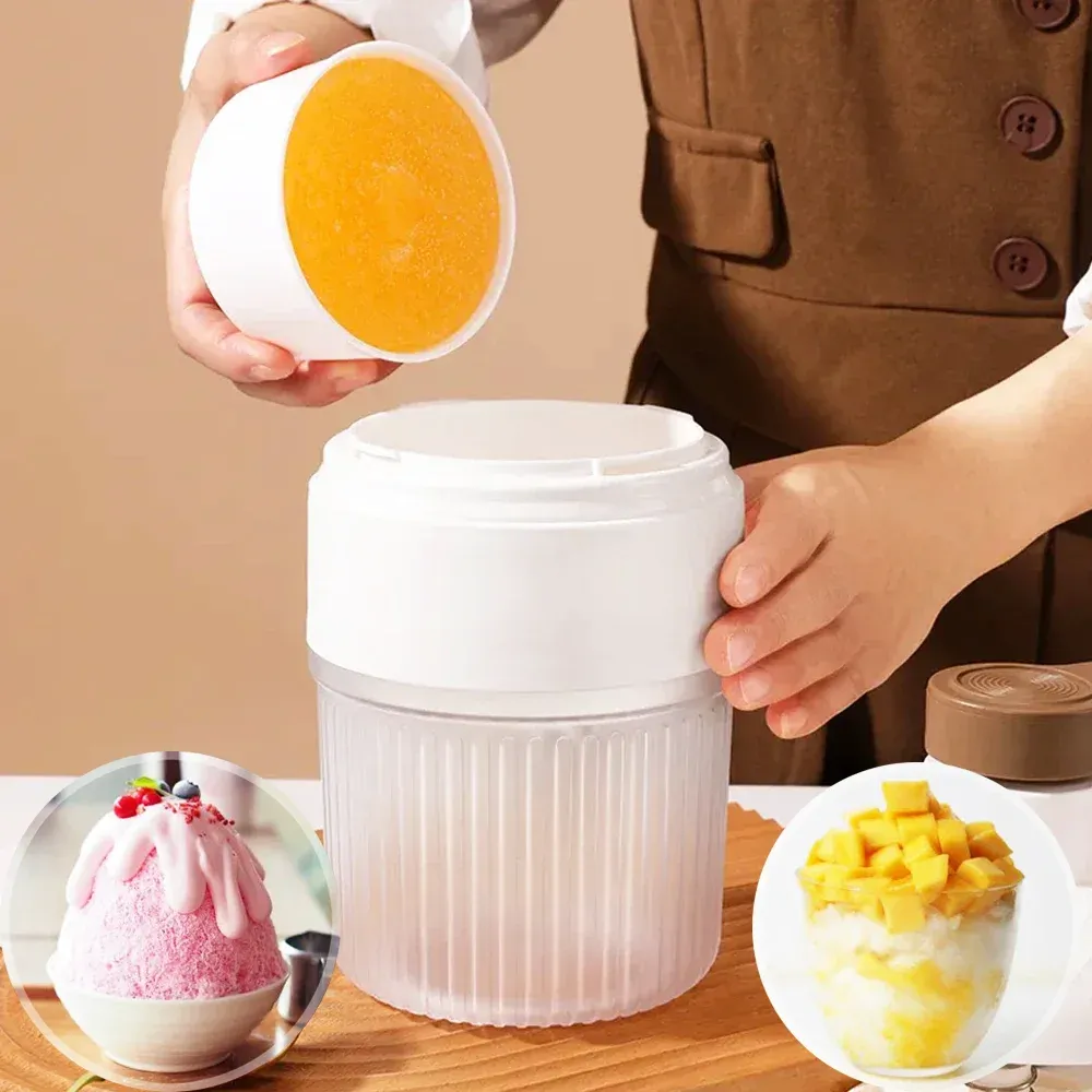 Mini broyeur à glace portable, machine à glace pilée manuelle, machine à milkshake, machine à smoothie domestique, outil de cuisine