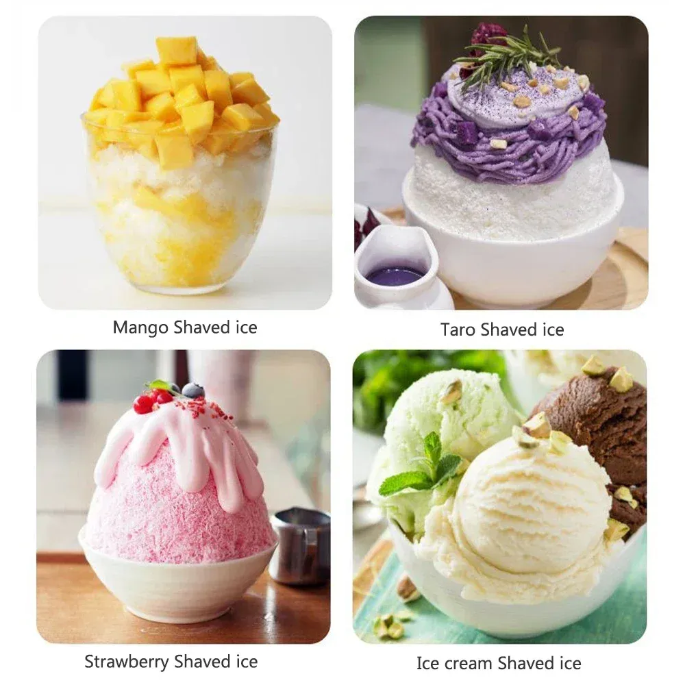 Mini broyeur à glace portable, machine à glace pilée manuelle, machine à milkshake, machine à smoothie domestique, outil de cuisine 5