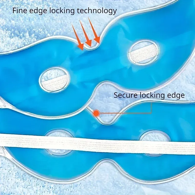 Détail du masque pour les yeux en gel