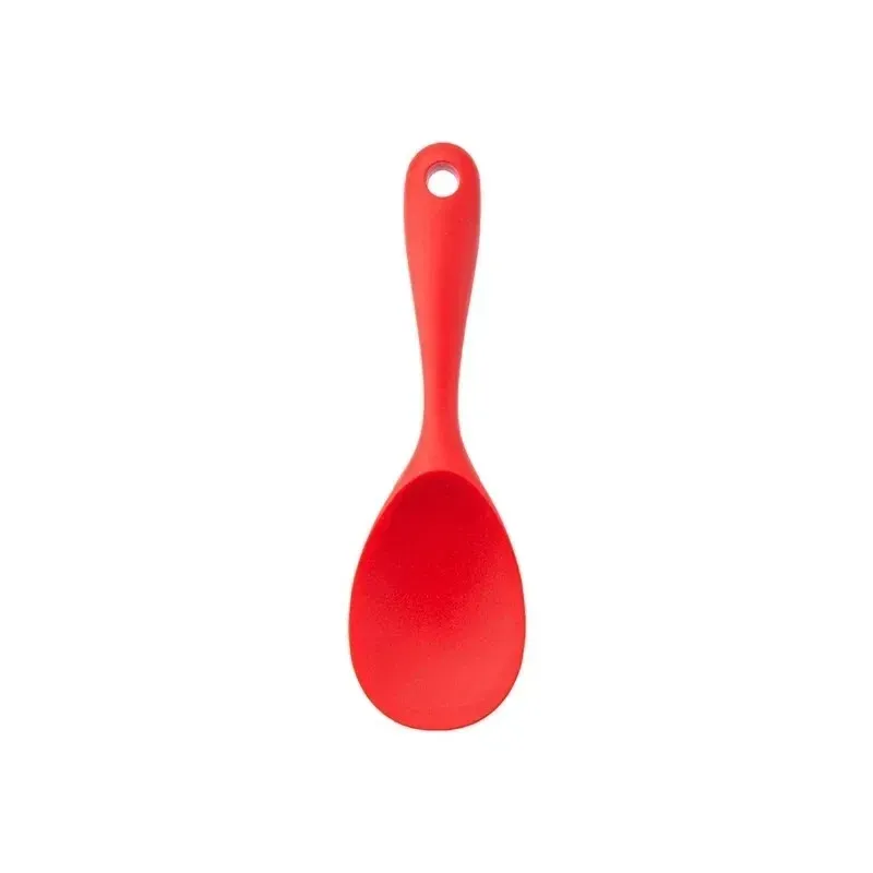 Ensemble de 6 ustensiles de cuisine en silicone : spatules, cuillère écumoire et cuillère à riz, résistants à la chaleur et lavables au lave-vaisselle 14