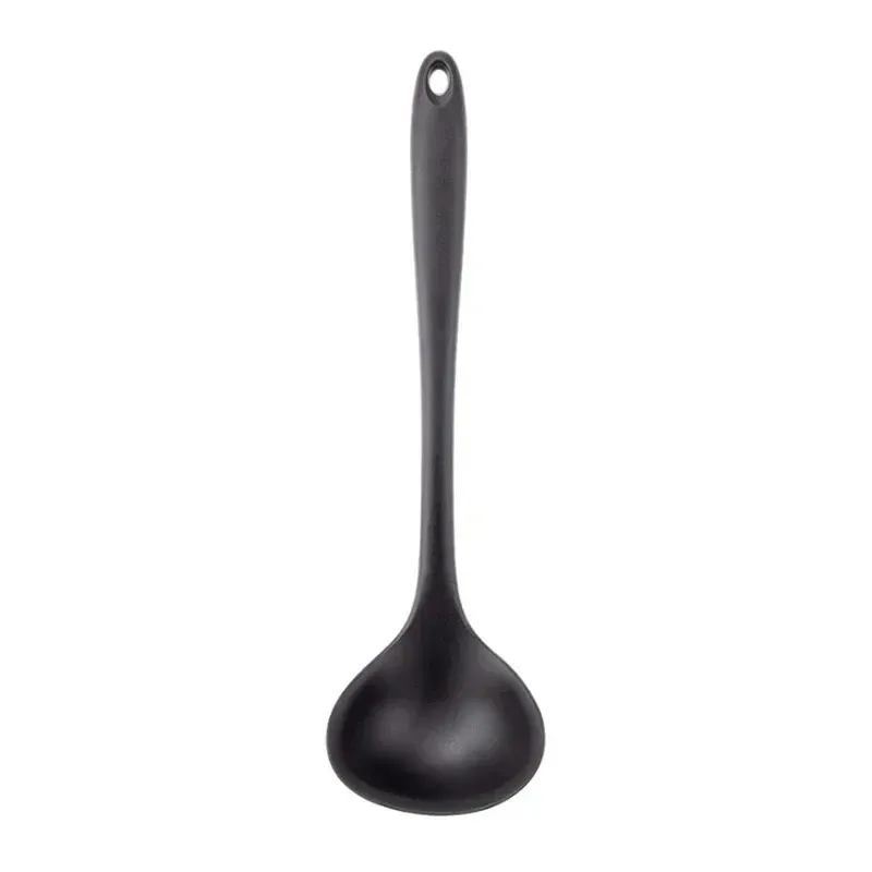 Ensemble de 6 ustensiles de cuisine en silicone : spatules, cuillère écumoire et cuillère à riz, résistants à la chaleur et lavables au lave-vaisselle 7