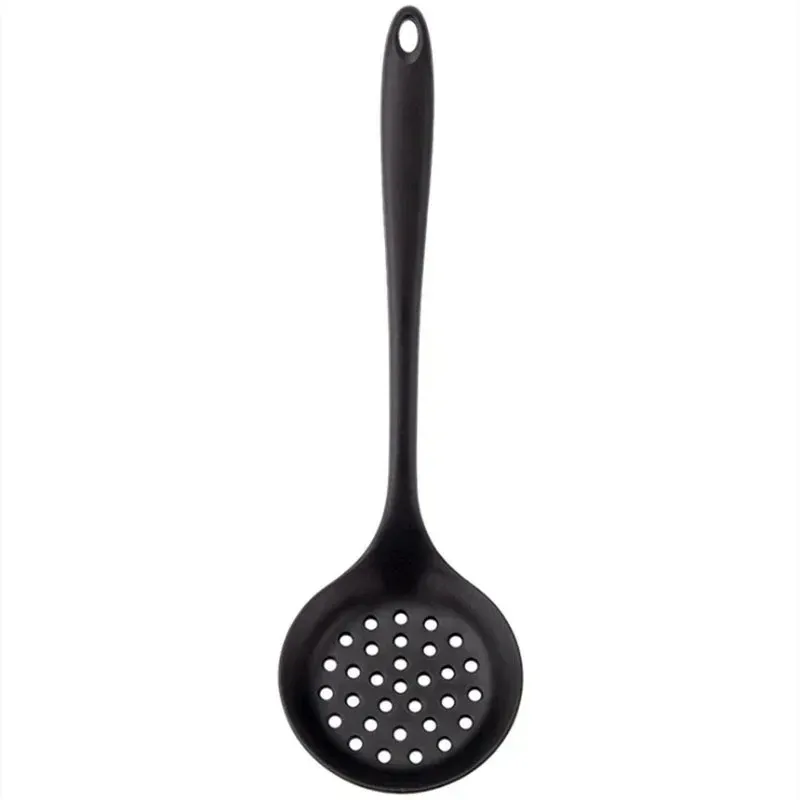 Ensemble de 6 ustensiles de cuisine en silicone : spatules, cuillère écumoire et cuillère à riz, résistants à la chaleur et lavables au lave-vaisselle 10