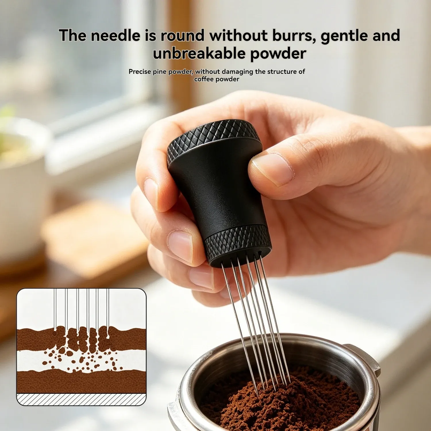 Outil de distribution et de tassage pour café expresso, accessoire pour machine à café, outil pour barista 2