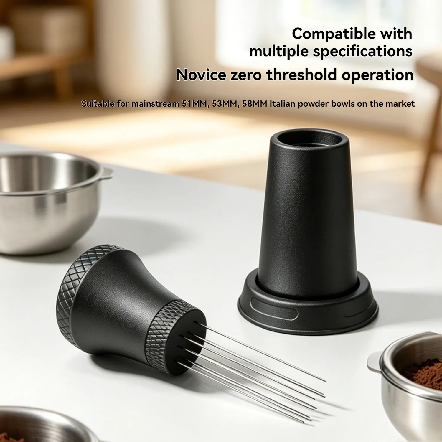 Outil de distribution et de tassage pour café expresso, accessoire pour machine à café, outil pour barista 4