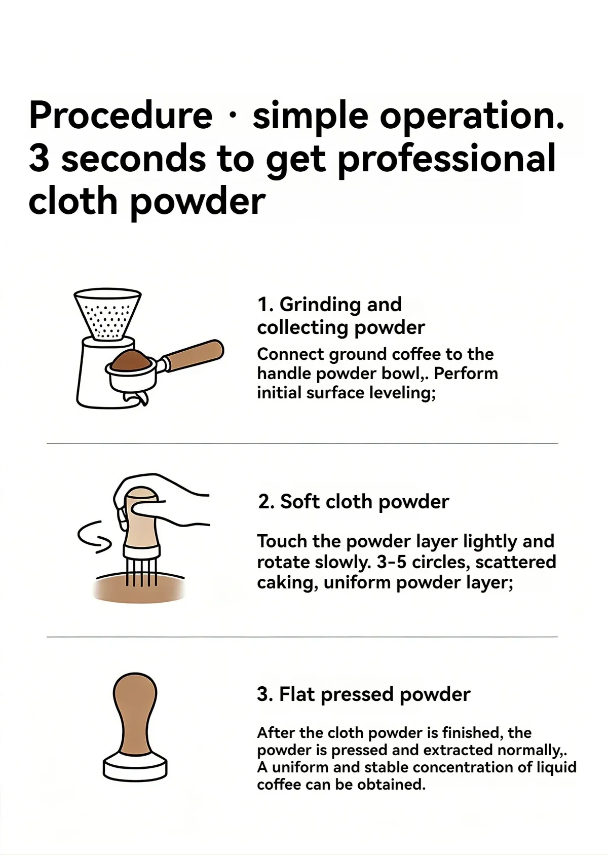 Outil de mélange pour machine à café
