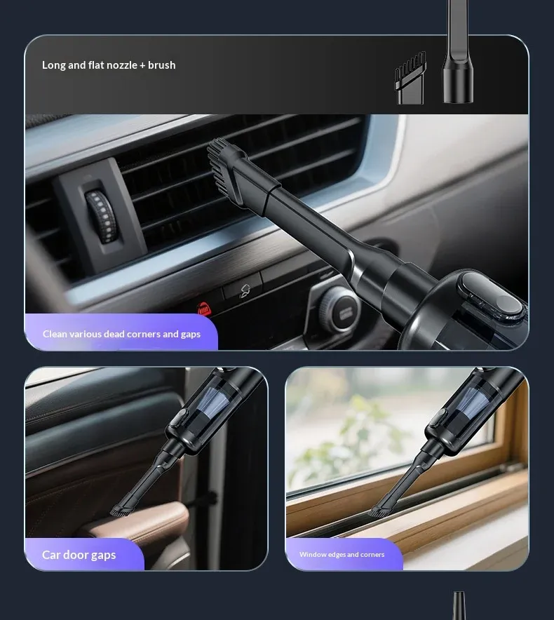 Aspirateur de voiture sans fil, vue finale