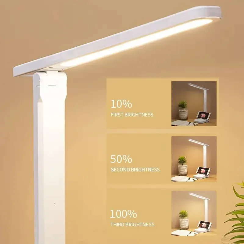 Lampe de bureau LED pliable à interrupteur tactile
