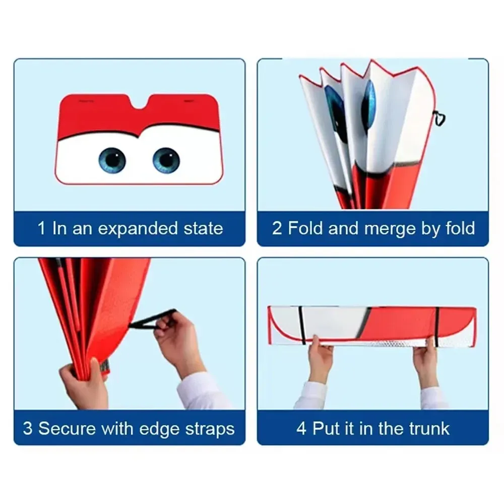Pare-soleil de voiture 4 couleurs, protection solaire pour pare-brise avant, pare-soleil pliable pour fenêtre de voiture 6