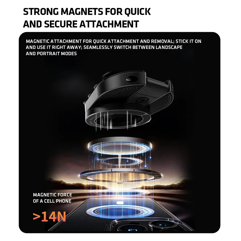 Support magnétique pliable MA39 - pliage compact