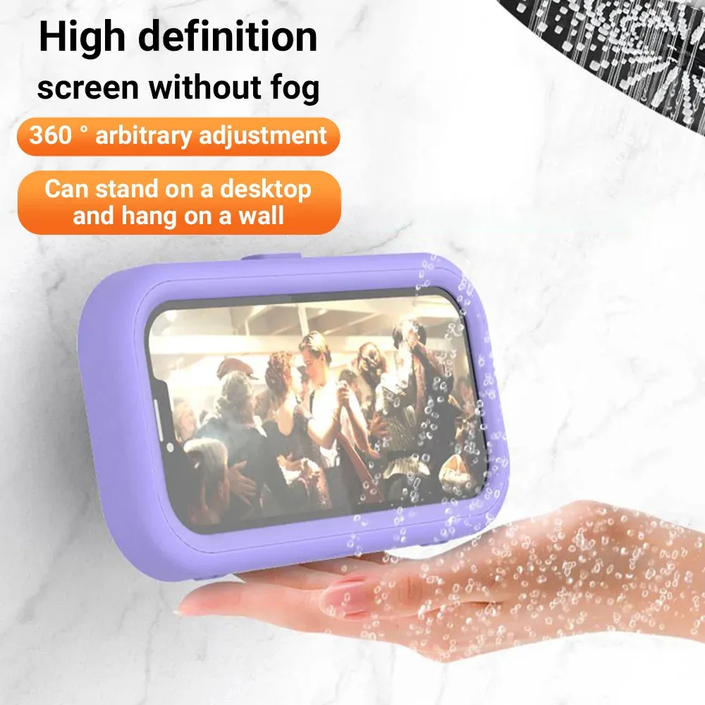 Boîte de rangement étanche pour téléphone portable, en situation