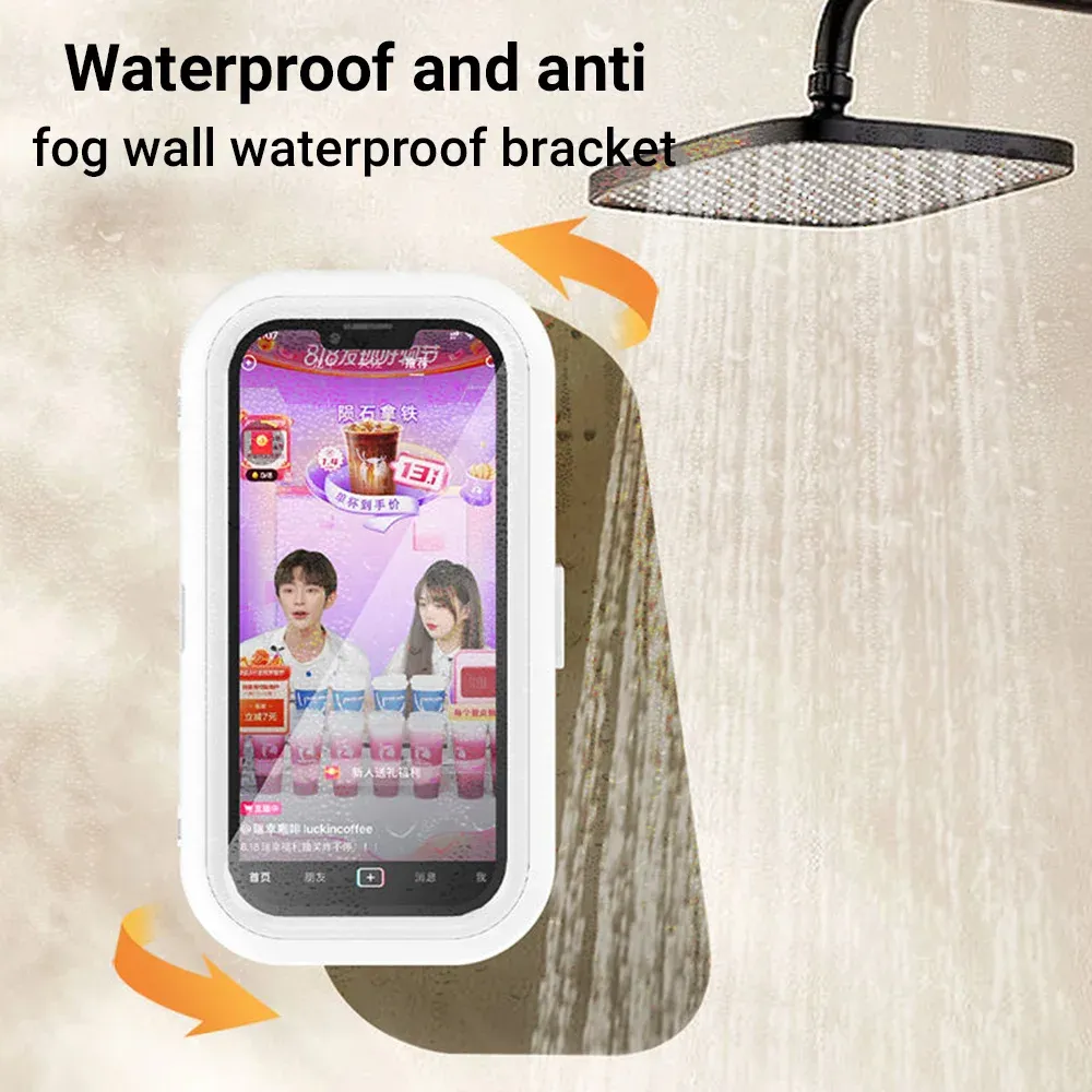 Boîte de rangement étanche pour téléphone portable, mise en scène