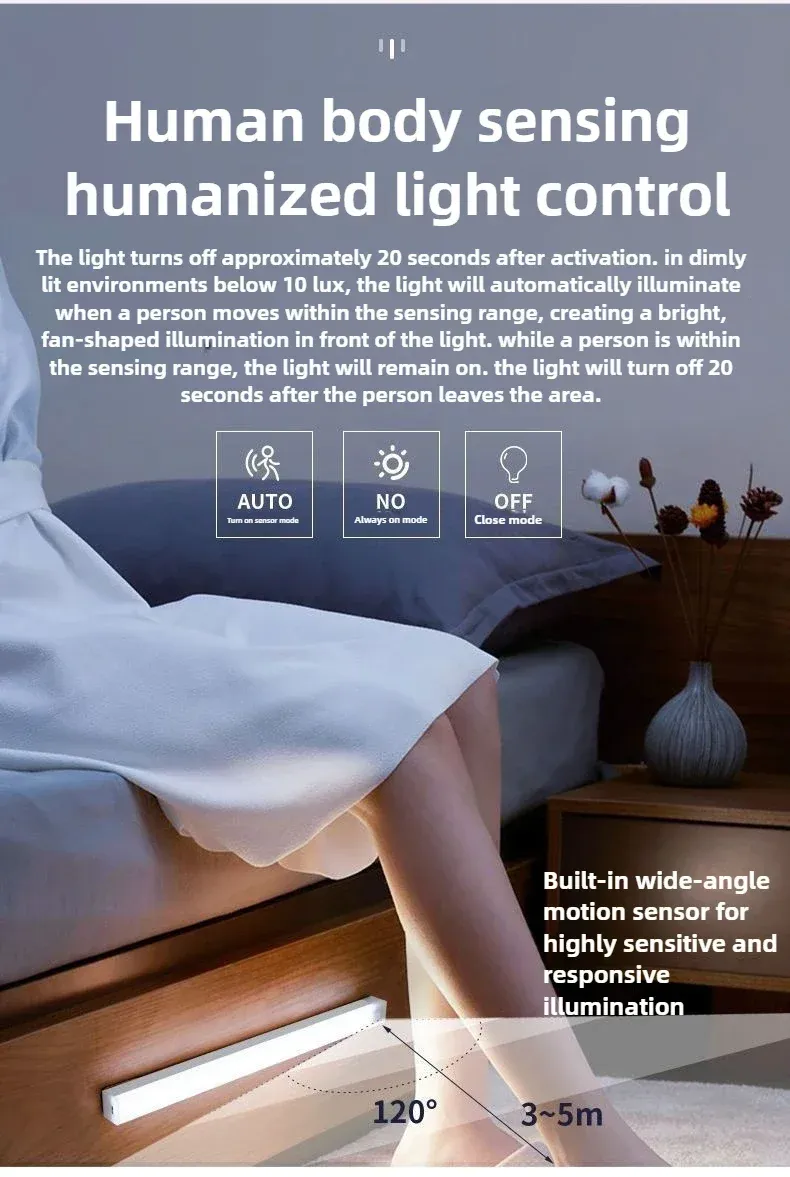 Barre lumineuse LED en ambiance chaleureuse