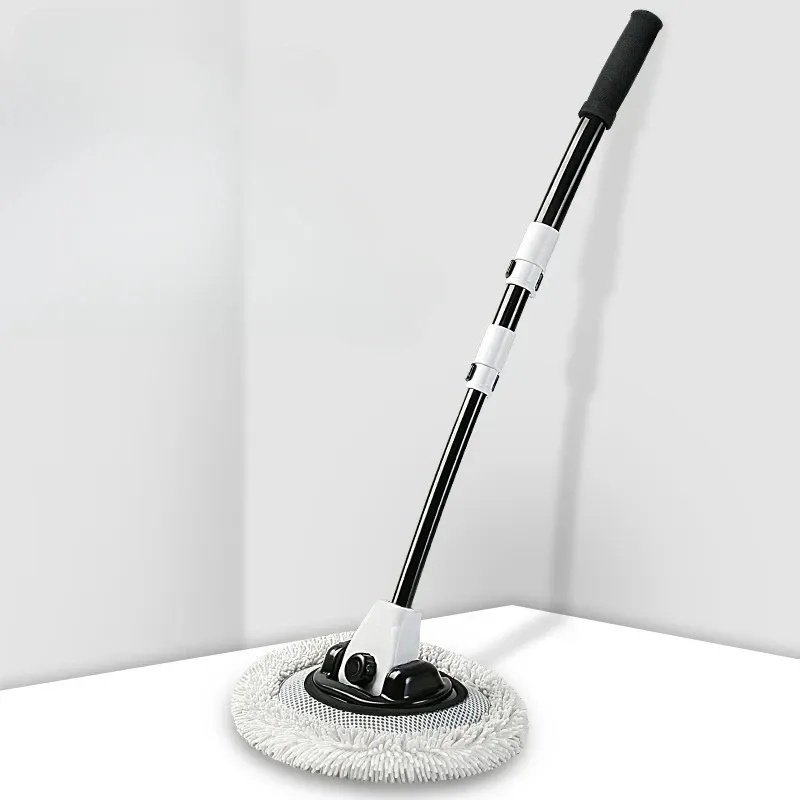 Brosse de lavage télescopique à long manche pour voiture, poils doux en microfibre chenille 7