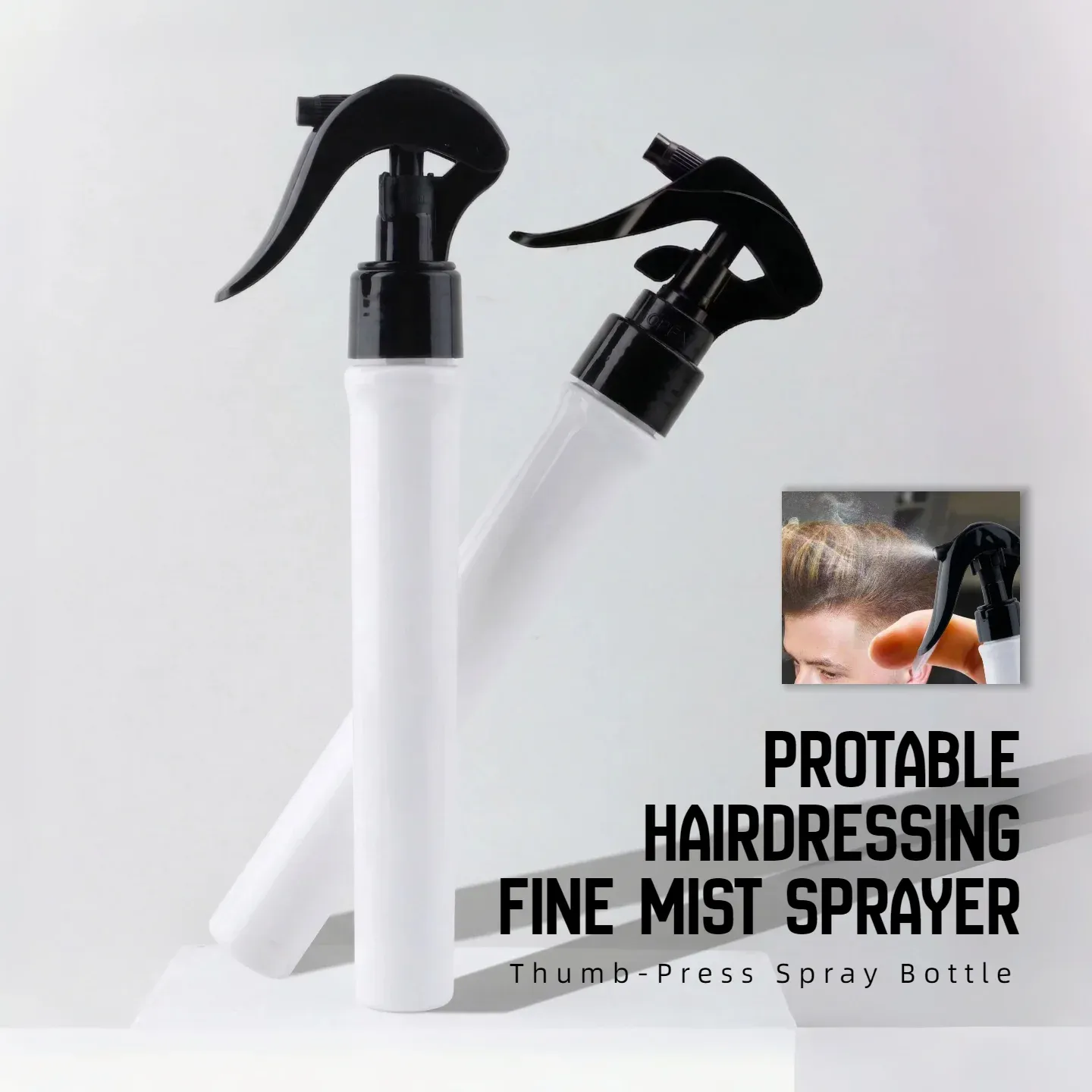 Flacon pulvérisateur portable 30 ml à buse verrouillable, anti-fuite, pour salon de coiffure, plantes et cosmétiques, brumisateur fin - Image 1