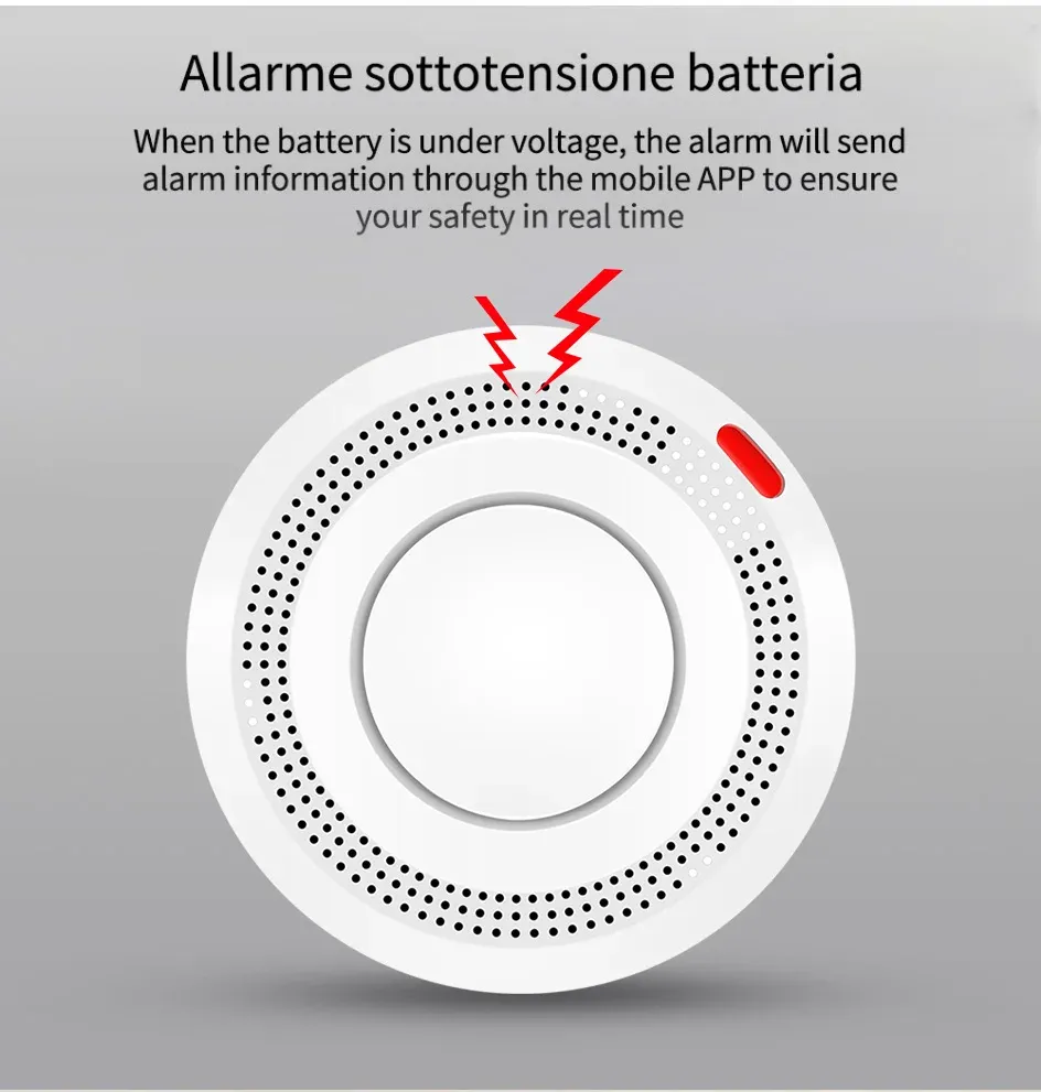 Détecteur de fumée WiFi, usage résidentiel