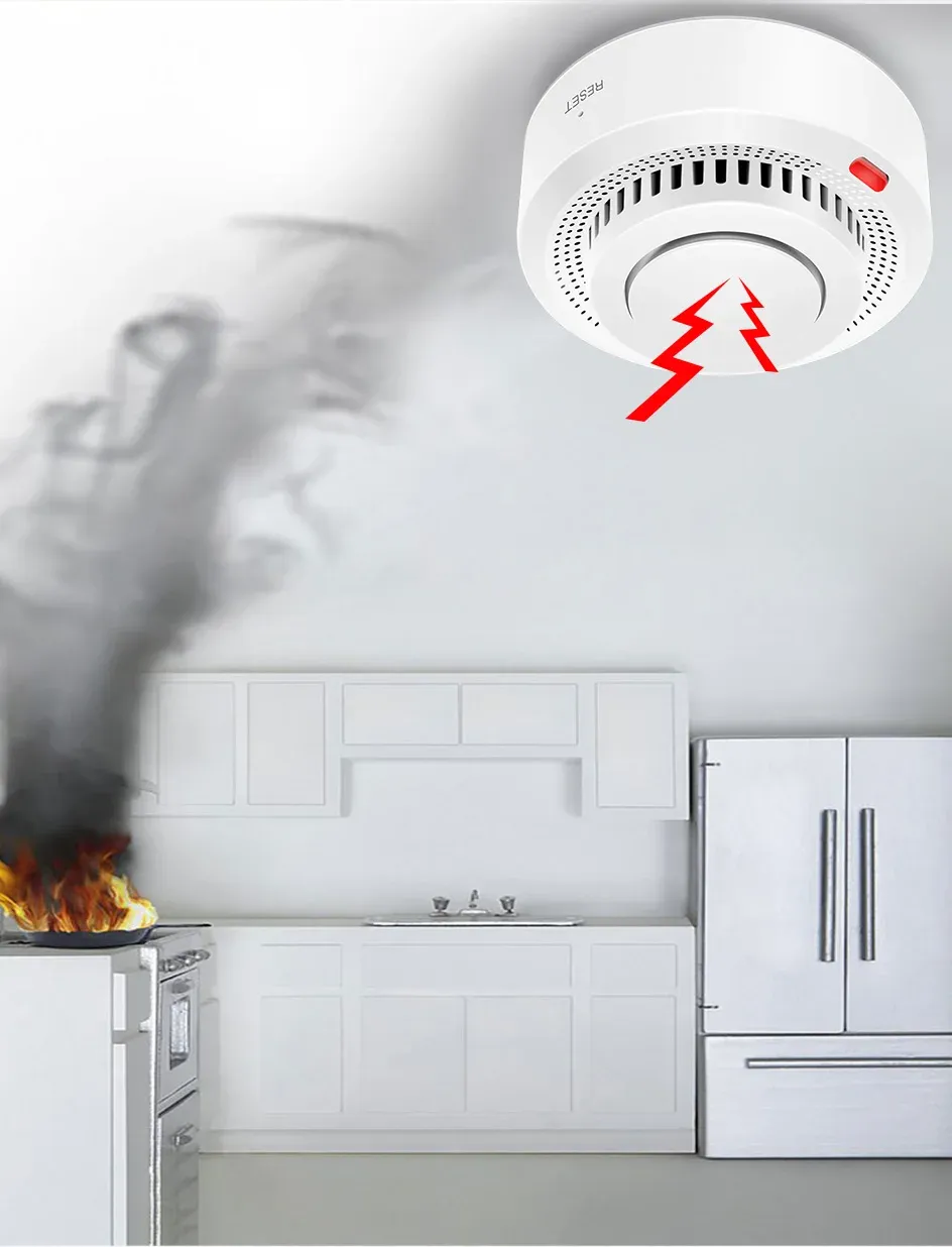 Détecteur de fumée WiFi, protection incendie