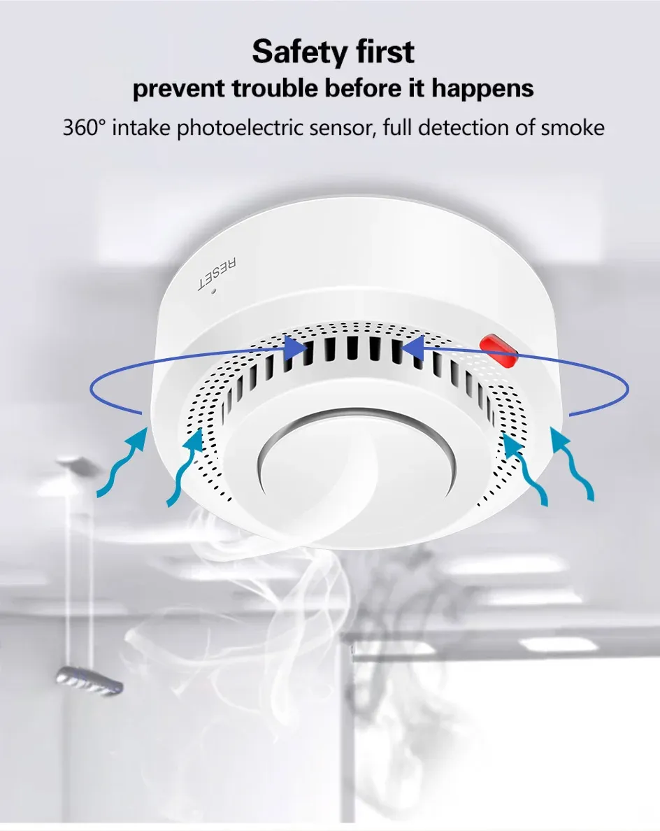 Détecteur de fumée WiFi, finition soignée