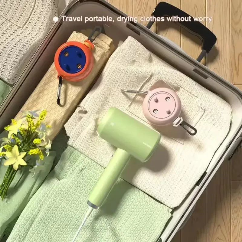 Corde à linge extérieure rétractable 10 m, portable et coupe-vent, idéale pour le voyage et le camping 3