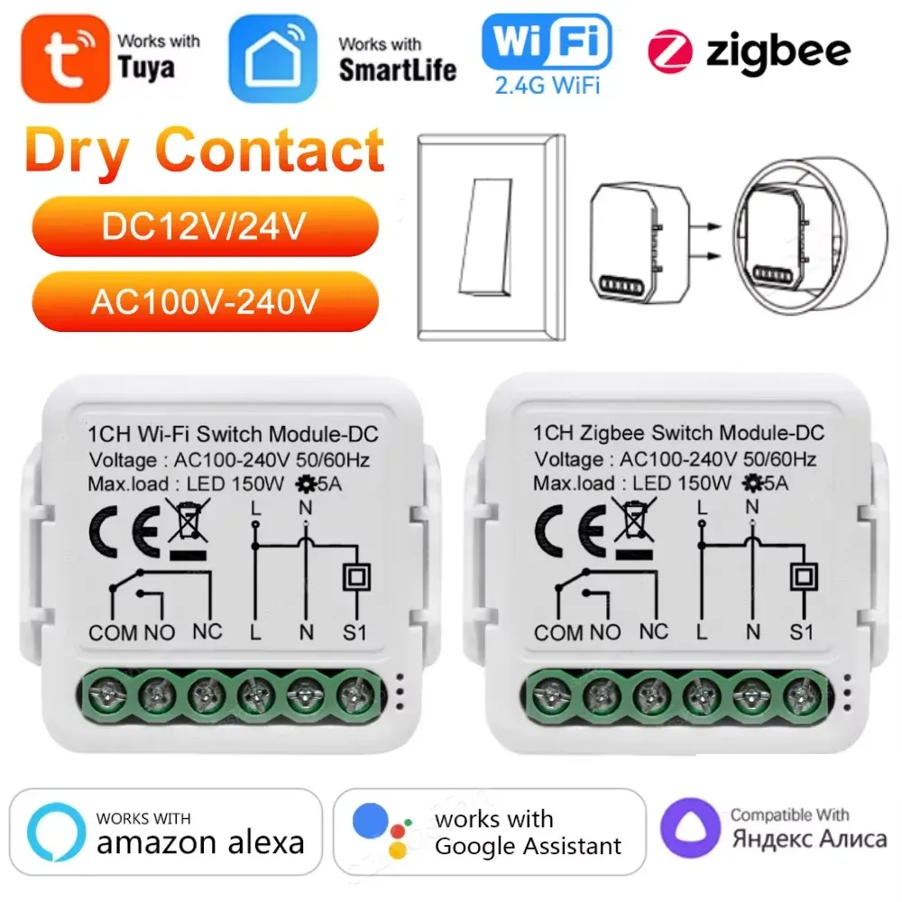 Module intelligent WiFi à contact sec Tuya
