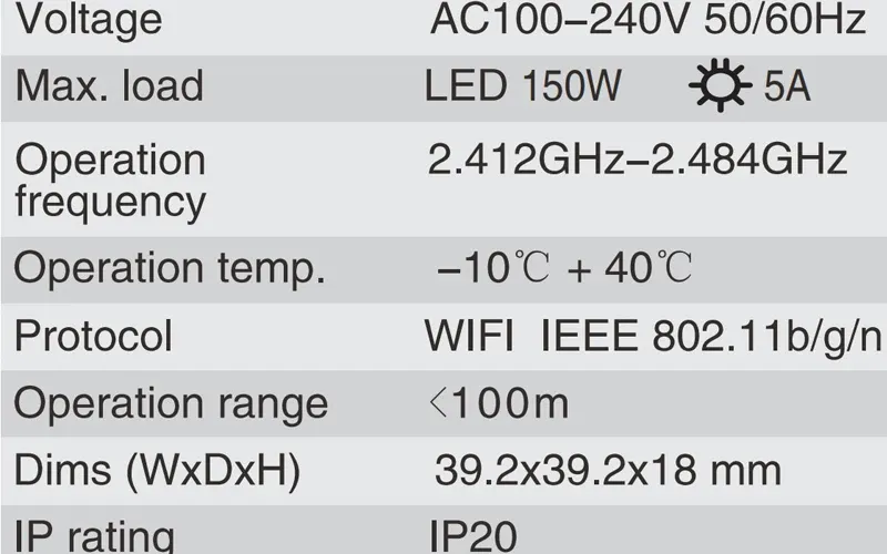 Module intelligent WiFi à contact sec Tuya, vue d'ensemble