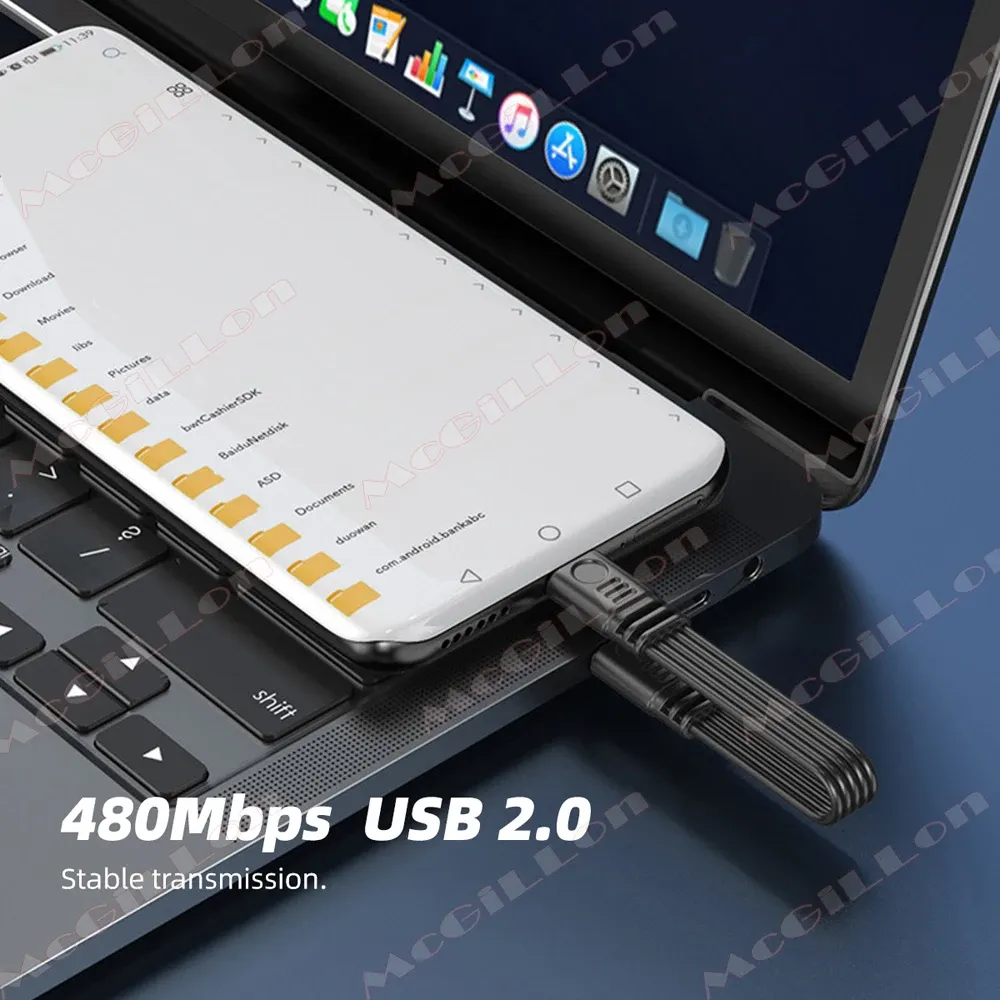 Câble d'extension USB-C en situation de charge