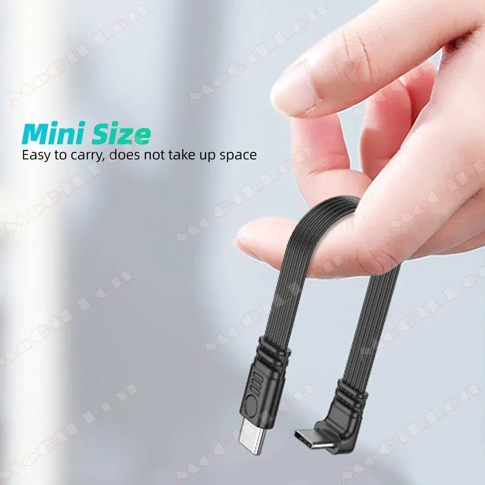 Câble USB-C coudé en voyage