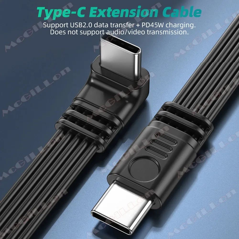 Câble USB-C coudé en situation d'utilisation