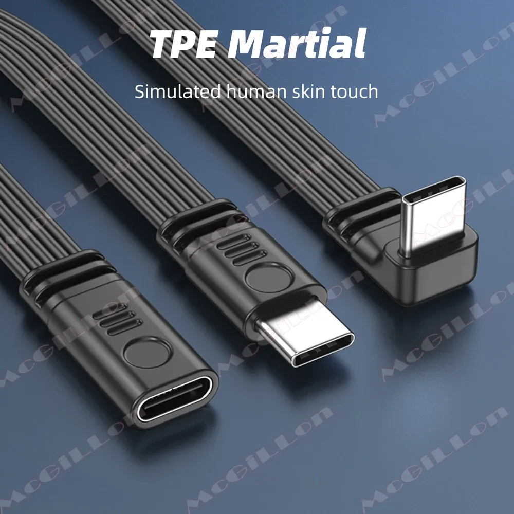 Câble d'extension USB-C à côté d'un smartphone