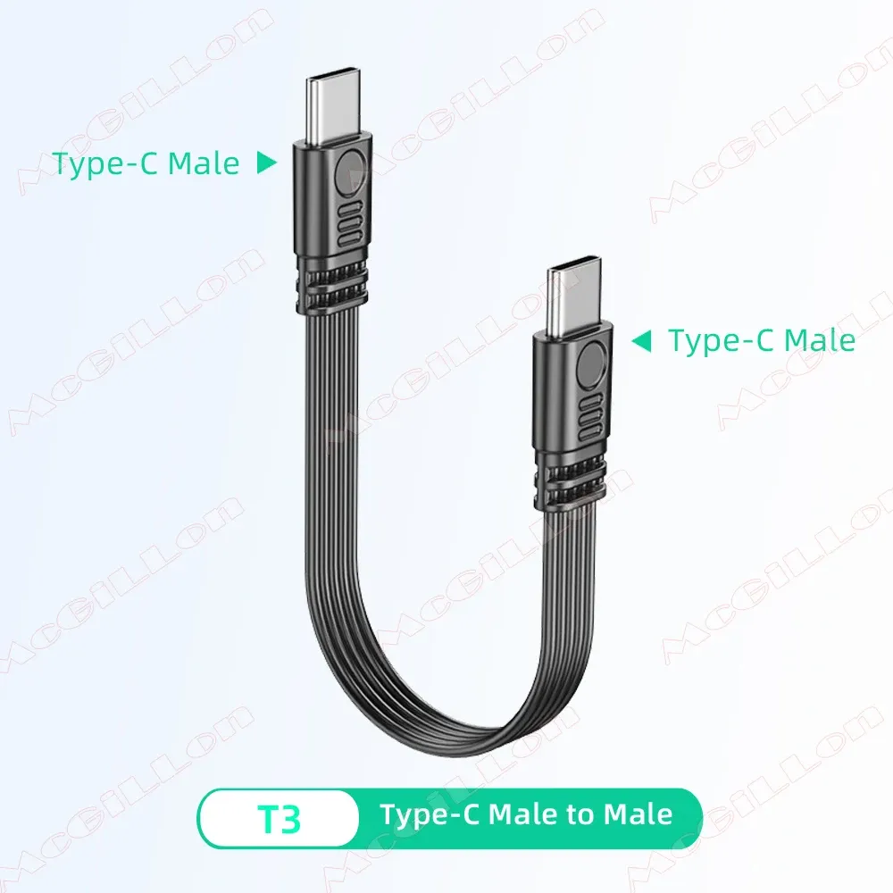 Câble d'extension USB-C coudé à 90 degrés, mâle vers femelle, USB-C vers USB-C, 480 Mbps, 45 W, câble de données et de charge rapide pour Samsung et Xiaomi 9