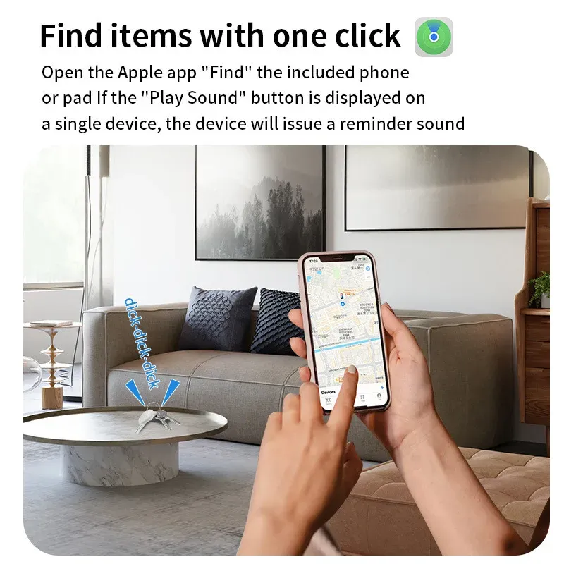Traceur intelligent Bluetooth, fixation