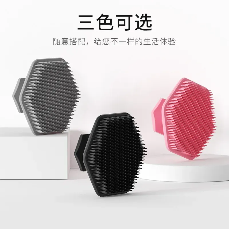 Brosse nettoyante visage pour hommes, mini épurateur en silicone, nettoyage en profondeur du visage, brosse exfoliante pour le visage et massage de rasage 4