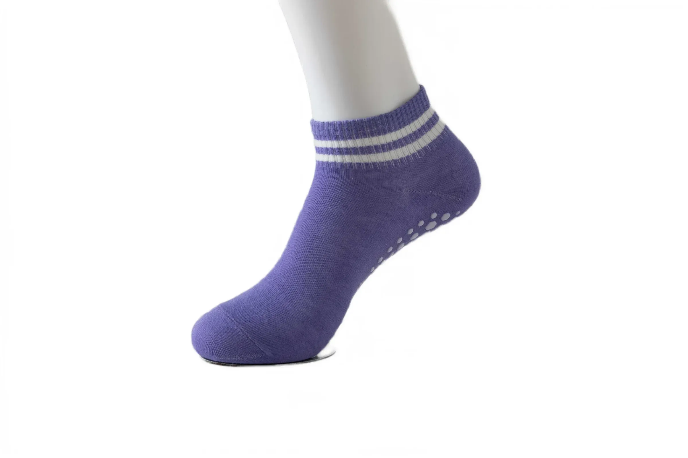 Chaussettes antidérapantes pour femme à double bande, pour yoga, pilates, ballet et entraînement 9