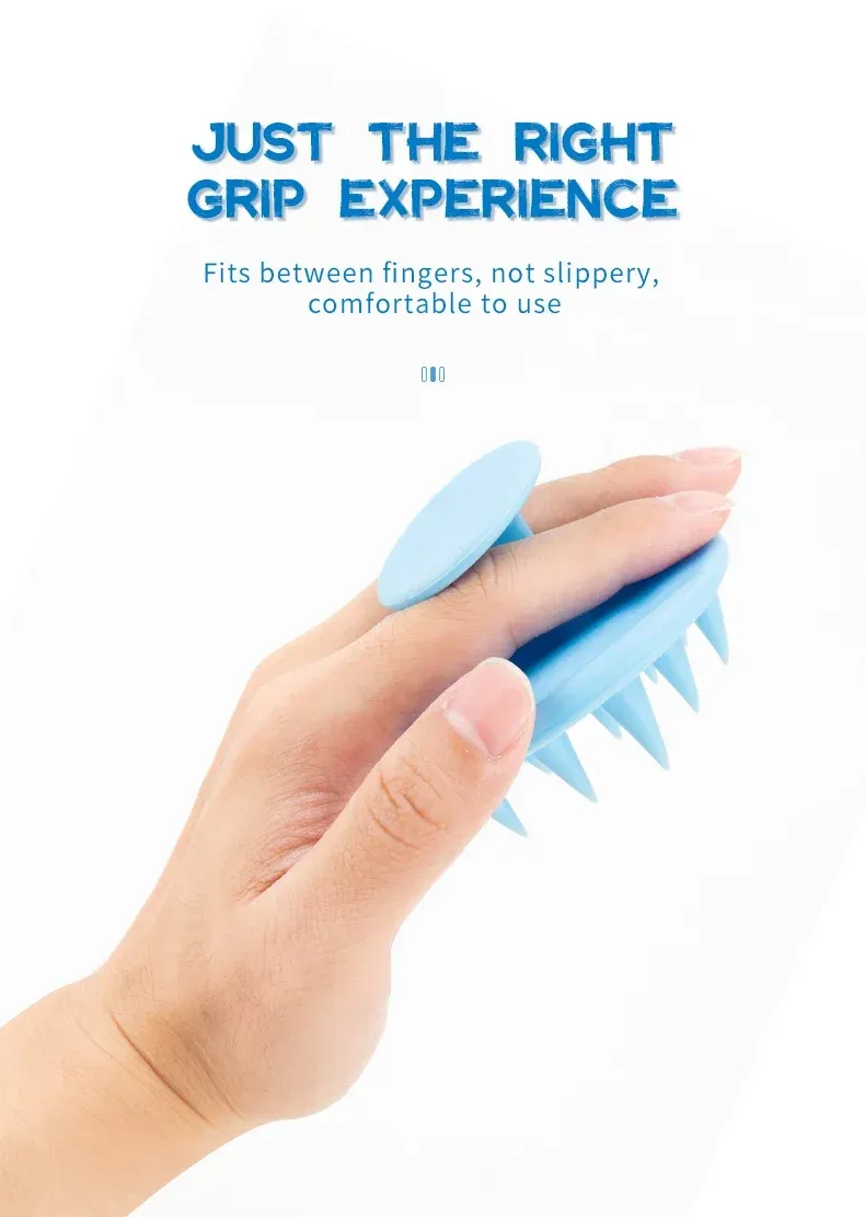 Détail des picots en silicone de la brosse de massage