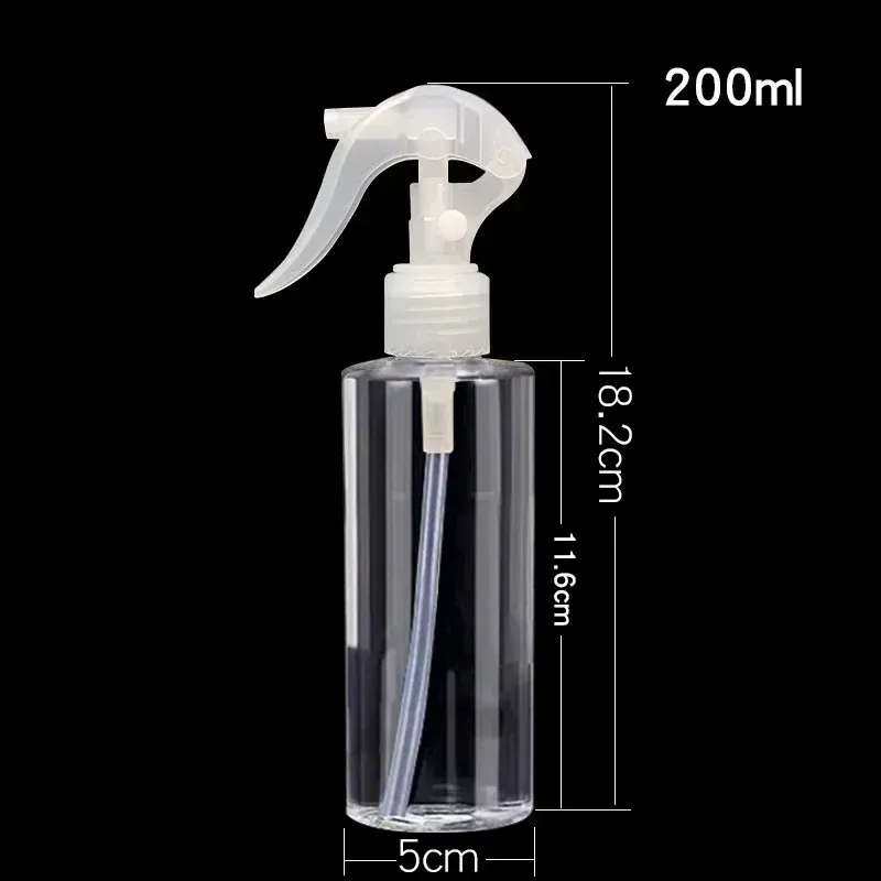 Flacon pulvérisateur vide en plastique (100 ml, 200 ml, 250 ml, 300 ml, 500 ml) avec pompe manuelle, idéal pour la désinfection à l'alcool et les déplacements 7
