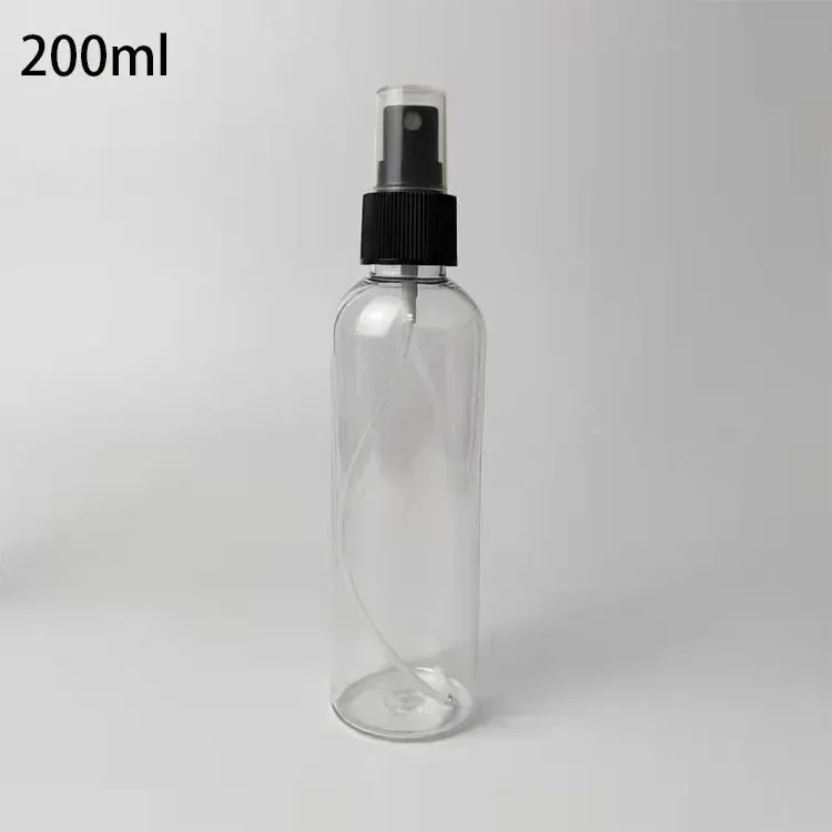 Flacon pulvérisateur vide en plastique (100 ml, 200 ml, 250 ml, 300 ml, 500 ml) avec pompe manuelle, idéal pour la désinfection à l'alcool et les déplacements 20